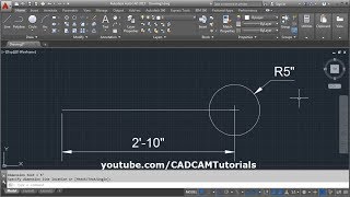 AutoCAD Dimension in Feet and Inches [upl. by Nnylekoorb720]