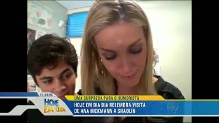 Reveja o encontro de Ana Hickmann com Shaolin [upl. by Yllier]