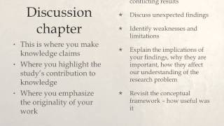 Results Discussion Conclusion chapters [upl. by Yesnik]