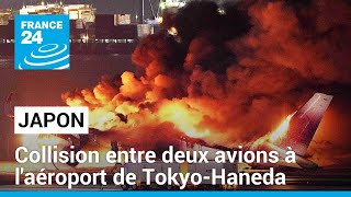 Japon  une collision entre deux avions à laéroport de TokyoHaneda fait cinq morts • FRANCE 24 [upl. by Giusto]