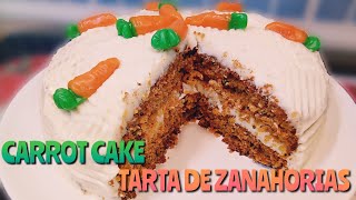 3 MINUTOS la mejor receta TARTA DE ZANAHORIA thermomix facil  CARROT CAKE [upl. by Nedroj327]