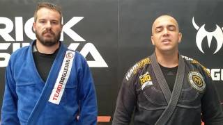 Técnicas JiuJitsu  Triângulo Invertido iniciando do Cem Quilos  Leonardo Tomé BJJ [upl. by Valenba]