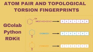 Atom pair and Topological torsion fingerprint using Python and RDKit [upl. by Kurt]