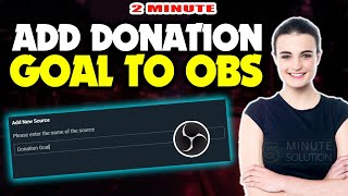 How to add donation goal to obs 2024 Quick amp Easy [upl. by Christmas]