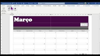 Como criar calendários no Word [upl. by Trinette426]