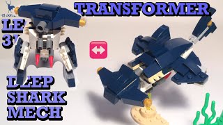 LEGO CREATOR 3in1 31088 R194’s MOC  Alternate Transformer Dark Shark Mech DeepSeaCreatureeldorado [upl. by Mcnally664]