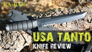 Kabar USA Black Tanto 1245 Knife Review  OsoGrandeKnives [upl. by Maurey700]