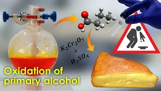 Synthesis of butyric acid Smell of rancid cheese amp vomit Sulfochromic method 🤮⚗️🧀 [upl. by Aramoy]