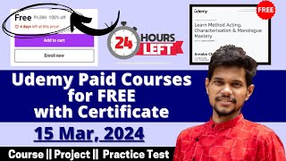 How to get Udemy Courses for FREE in 2024  Udemy Coupon Code 2024  Latest Udemy Coupons [upl. by Bevan429]