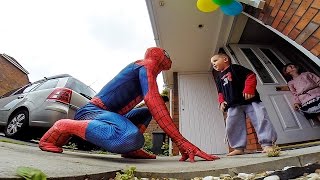 Dancing Spiderman Superhero dances to the theme from Kill Bill [upl. by Klatt468]