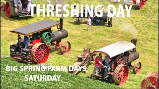 THRESHING DAY w STEAM at BIG SPRING FARM DAYS New Holland Pennsylvania AMISH LANDMennonite [upl. by Japeth]