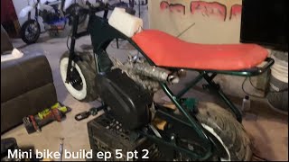 Mini bike build ep 5 pt 2 [upl. by Nahtad]