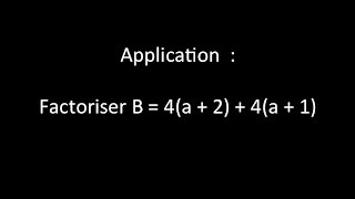 Application  factoriser B  4a 2  4a  1 [upl. by Higgins911]