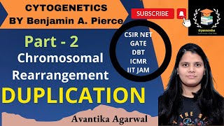 DUPLICATION  CYTOGENETICS PART2  CSIR NET  DBT  IIT JAM  GATE [upl. by Radie]