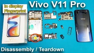 VIVO V11 Pro Disassembly  Teardown  In display Fingerprint   How to open Vivo V11 Pro [upl. by Rodmann129]