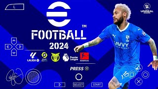 NOVO PES EFOOTBALL PES 2024 100ATUALIZADO BRASILEIRÃO EUROPEU TRANSFERÊNCIAS [upl. by Diarmid]