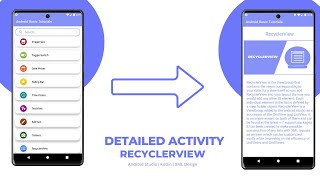 RecyclerView with Detailed Activity in Android Studio using Kotlin  Item Click Listener [upl. by Deraj]