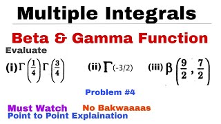 24 Beta and Gamma Function  Problem 4  Important Problem [upl. by Leggett]