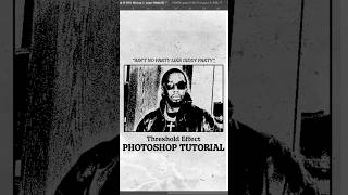 Create this INSANE threshold effect in Photoshop photoshop photoshoptutorial tutorial art [upl. by Ynalem]