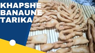 easy khapse making recipe [upl. by Ahsinrats]