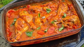 Voici une recette Italienne de poulet en sauce ✔ poulet sauce recetteitalienne riz recette [upl. by Anilasor994]