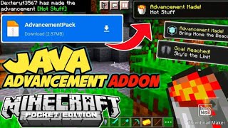 Advancements Addon For Mcpe 120 [upl. by Merrilee8]