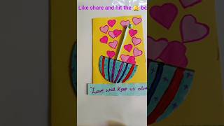 Handmade paper idea handmade artwork ytshorts viral trending diyartist love umbrella [upl. by Isyad]