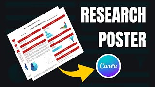 How to Create a Research Poster using Canva  STEPBYSTEP GUIDE TEMPLATE INCLUDED [upl. by Holub]