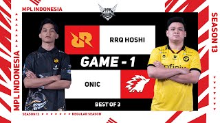 Game  1 RQR HOSHI vs ONIC  MPL ID S13 [upl. by Cogswell110]