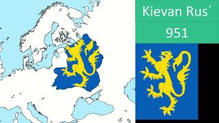 Inaccurate History of Kievan Rus´  on a map [upl. by Edholm]