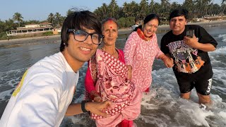 Amma Or Mummy Dar Gayi Goa Beach Pe 😂 Gussa hogye [upl. by Haggar]