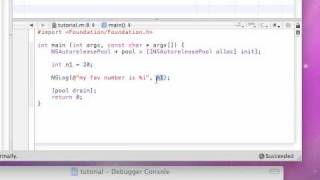 Objective C Programming Tutorial  3  Variables [upl. by Horace]