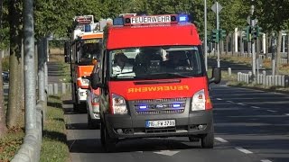 VDekonZ 25 NRW Einsatzfahrten Feuerwehr Mönchengladbach zur VDekon Übung [upl. by Neehcas82]