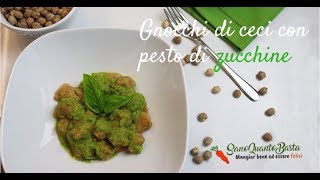 Gnocchi di ceci fatti in casa conditi con pesto di zucchine [upl. by Osborne]