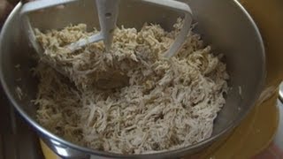 How to Poach and Shred Chicken  Quickly Shred Chicken  Noreens Kitchen [upl. by Coster]