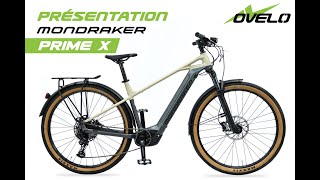 Présentation du VTT ÉLECTRIQUE MONDRAKER PRIME X 625WH [upl. by Janessa]