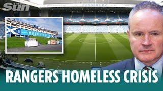 Rangers scrambling to find temporary stadium as Ibrox NOT available for all of August [upl. by Nahgiem]