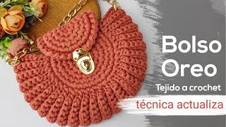 🔥Bolso OREO Tejido en Trapillo Técnica Actualizada  paso a paso EN Español [upl. by Brianne]