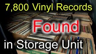 7800 Vinyl Record Collection Found in Abandoned Storage Unit Unboxing [upl. by Aileek]