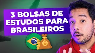 3 BOLSAS DE ESTUDOS QUE TODO BRASILEIRO PODE CONQUISTAR  estudar no exterior [upl. by Eanar]