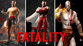 Mortal Kombat All Guest Character Fatalities 20082023 [upl. by Airehs]