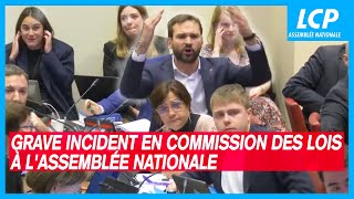 Grave incident en commission des Lois à LAssemblée nationale  30112023 [upl. by Arzed]