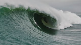 10 waves from one of the biggest days ever at Mavericks  122823  Drone Footage [upl. by Ahkeber292]