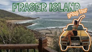 FRASER ISLAND Group tour as an introvert  Solo backpacking in Australia [upl. by Arbmat]