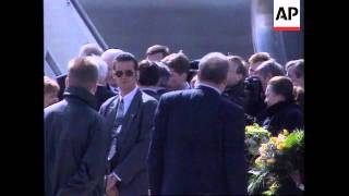 GERMANY RUSSIAN PRESIDENT BORIS YELTSIN ARRIVES FOR MINI SUMMIT [upl. by Tearle]