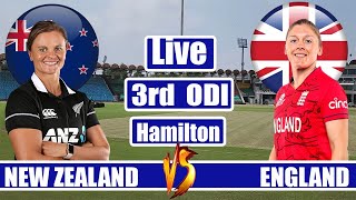 England Women Vs New Zealand Women Live 3rd ODI  NZW Vs ENGW Live Commentary amp Scores [upl. by Annaej]