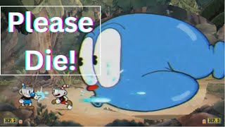 Cuphead TOOO HARD  Goopy Le Grande Boss Fight [upl. by Maroj628]