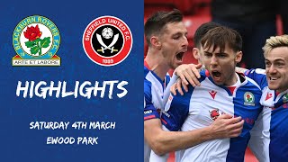 Highlights Blackburn Rovers v Sheffield United [upl. by Ecnarretal]