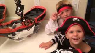 Lil Fishys Pirate Ship Toy Aquarium Unboxing amp Review With a Twist [upl. by Shultz]