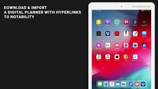 Notability Planners with Hyperlinks → how to import and use them [upl. by Swisher495]